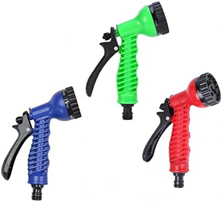 Garden Hose Pipe Spray Gun- Water Spray Gun Soft Grip Handle Multi Pattern Water Sprayer Watering Irrigation Garden Accessories (Color : Blue) - Image 2