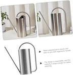 Watering Can with Long Spout 1.5l Stainless Steel for Plants - Image 3