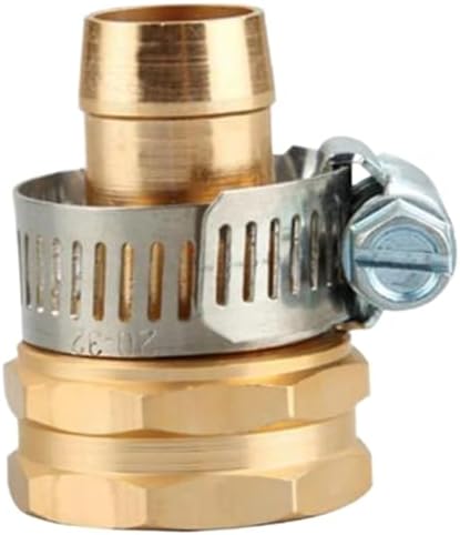 3/4 Inch Garden Hose Repair Mender Kit Hose Connector With Stainless Steel Clamp Connector Set Garden Watering Irrigation System(Inside) by Unknown