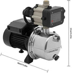 Well Pump, 1.5 HP 115V Water Transfer, Sprinkler Booster Jet Pumps with Automatic Controller for Garden Lawn Irrigation System - Image 7