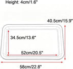 Durable Rectangular Resin Potted Plant Trays, Planter Water Tray - Image 2