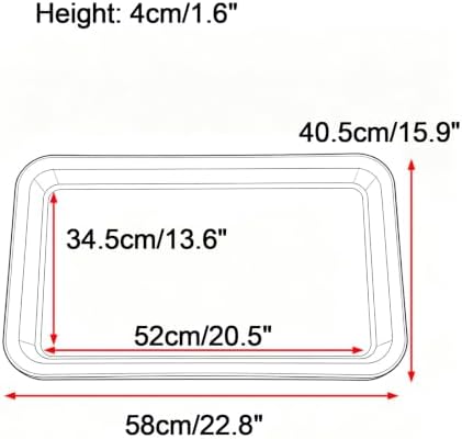 Durable Rectangular Resin Potted Plant Trays, Planter Water Tray - Image 2