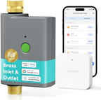meross WiFi Water Timer for Garden Hose, Brass Inlet & Outet, Rain Skip by meross