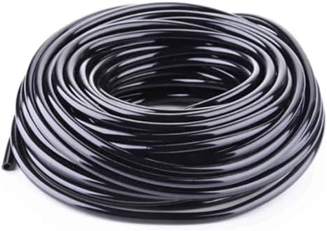 Garden supplies 4/7mm Hose Garden Watering 1/4" PVC Hose Micro Drip Irrigation Pipe Tubing Lawn Balcony Plants Flower Nozzle(1/4''_50M) by Unknown