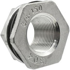 Hose Connector BSP Female Thread 304 Stainless Steel Pipe Fitting Coupler Water Tank Hole Drain, for Home Garden Hose Connectors Adapter Fitting(DN20) - Image 3
