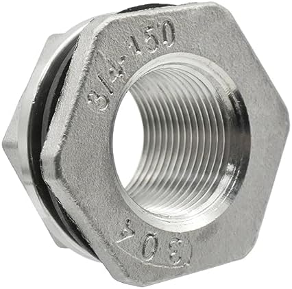 Hose Connector BSP Female Thread 304 Stainless Steel Pipe Fitting Coupler Water Tank Hole Drain, for Home Garden Hose Connectors Adapter Fitting(DN20) - Image 3