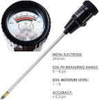 Soil PH Meter, Soil Moisture Sensor Meter Tester Kit Tools, Durable Soil Meter, with 295Mm Long Electrode Probe, Soil Probe Sensor, for Indoor & Outdoor Gardens Plants - Image 2