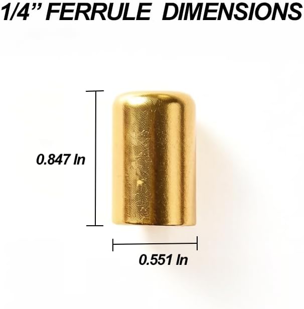 50PCS Hose Ferrules Brass Fitting, Hose Repair Kit - Image 3