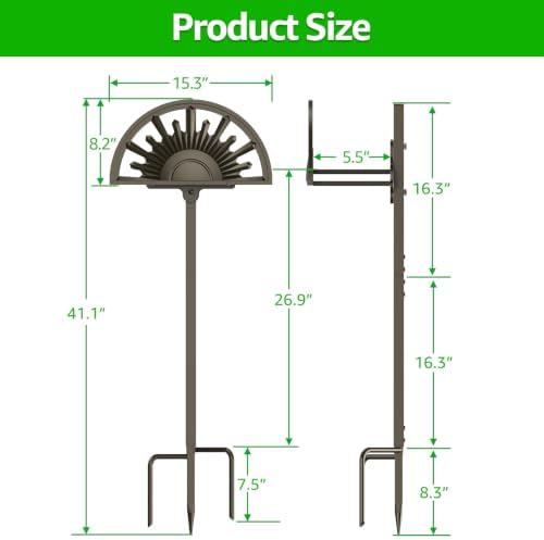 GOFORWILD Freestanding Garden Hose Holder, Holds 125-Feet of 5/8-Inch Hose - Image 2