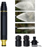 High Pressure Car Wash Water Gun, 8X Power Boost Hose Nozzle, Adjustable Spray Patterns, Solid Brass, for Car, Patio, Driveway, Yard (3) by THINTOM
