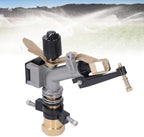 Impact Sprinkler, Aluminum Alloy Copper Impact Sprinkler on Spike Base 360 Degree Rotation Sprinkler Irrigation Sprinkler for Large Area Patio Garden Irrigation - Image 5