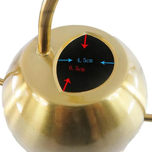 Golden Copper Watering Can 1.5L with Long Spout ? Stainless Steel Indoor & Outdoor Watering Pot for Bonsai Plants and Succulents, Perfect for Kids, Vintage Retro Design - Image 2