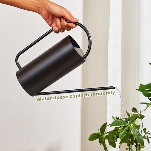 Watering Can Outdoor, 50 oz/1.5L Watering Can with Long Spout and Handle, Stainless Steel Garden Watering Pot for Outdoor and Indoor Plants - Image 5