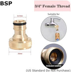 10Pcs Brass Garden Hose Quick Connector Drip Irrigation Fittings Repair Kit - Image 2