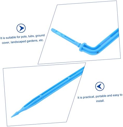 200 Pcs Plant Watering Spikes Automatic Drip Irrigation Garden Irrigation Stakes Automatic Drip Stake Multi-Head Drip Stake Automatic Drip Irrigation System Dripper Tool(Bluex2pcs,10X4cmx3pcs) - Image 3