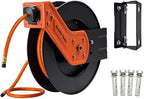 Giraffe Tools TA10 Retractable Air Hose Reel, 3/8" x 25ft, Open Steel by GiraffeTools