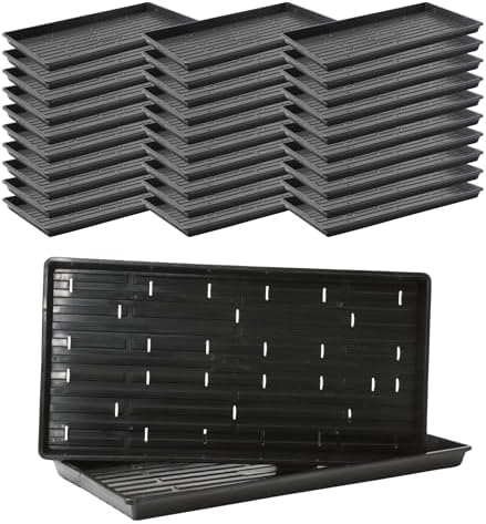 Bootstrap Farmer 1020 Extra Strength Trays | 30 Pack Black with Holes by BootstrapFarmer