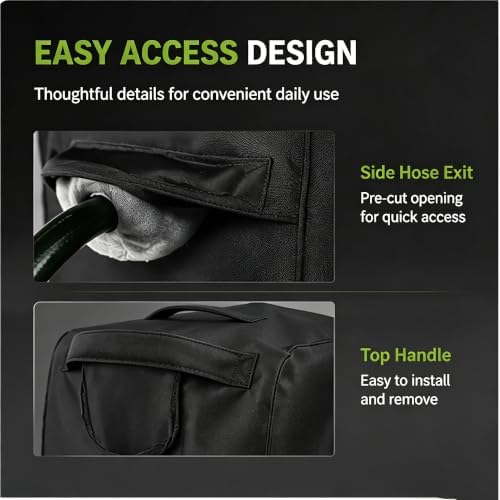 Retractable Hose Reel Cover for Gorilla Heavy Duty Wall Mount Hose Reel, Waterproof Garden Hose Reel Cover Outdoor Wall Mounted Hose Reel Protection Cover - Image 6