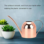 Copper Watering Can, Small Watering Can, 500ml Stainless Steel Watering Can for Indoor Plants (Rose Gold) - Image 3