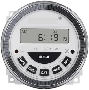time Relay Digital Timer Digital 7 Days Weekly Programmable 24V DC Automatic Gate Timer Switch(TM619-3 24V Timer) by Unknown
