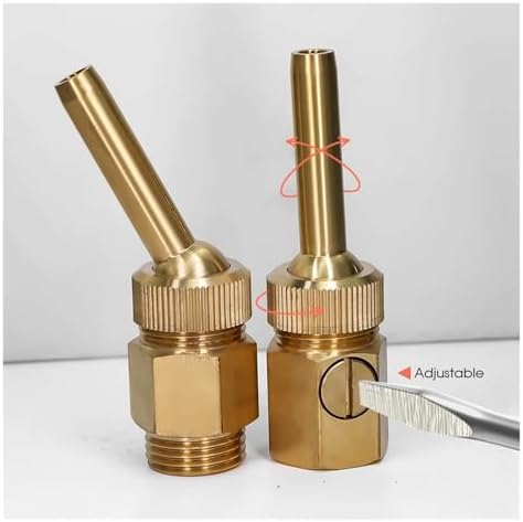 1 piece 1/2 3/4 1 Adjustable Brass Fountain Nozzle Built-in Valve Water Jet Straight Sprinkler(1I2 Inch female) - Image 5