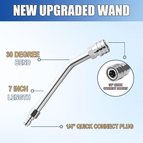 M MINGLE High Pressure Washer Gun with Extension Wand & 30° Curved Rod - Image 4