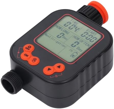 Digital Watering Timer with Programmable Functionality for Efficient Irrigation, Design and Rain Sensor for Garden Use, G3/4 Female Thread, Includes G1/2 Adapter - Image 5