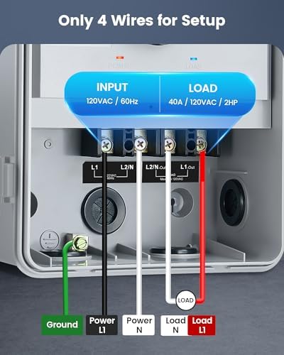 SURAIELEC WiFi Pool Timer, 40AMP 120V 2HP, Heavy Duty Pool Pump Timer - Image 5
