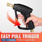 YAMATIC Pressure Washer Gun and 50FT Flexible Hose Stainless Steel Wand - Image 3