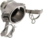 3" Female Camlock x 3" Male NPT Adapter - Stainless Steel 316 Type B - Heavy Duty, Industrial Use, Corrosion Resistant, Quick Connect Fitting - Image 2
