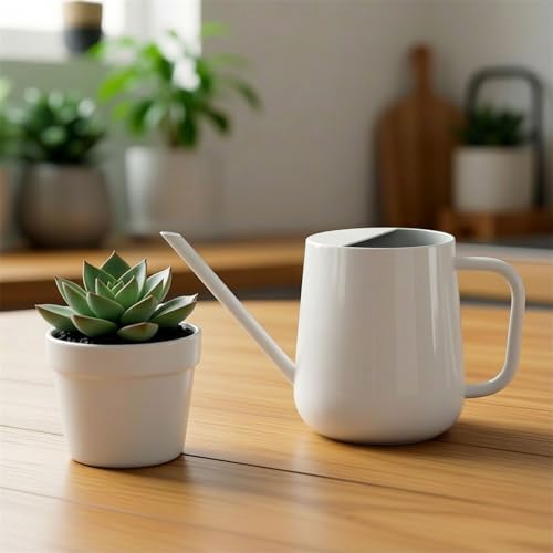 Watering Can Indoor Small for House Plant with Long Spout Stainless Steel 1000ml for Flowers Small Stainless Steel Watering Can - Image 6