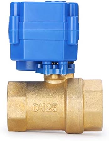 U.S. Solid 1" Motorized Ball Valve - 9-24V DC Brass Electric Valve, Normally Closed (N.C.), Standard Port, 5-WIRE Control with Open/Closed Signal Output - Image 5
