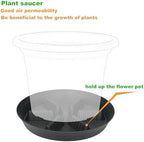 2 Pack Plant Saucer 17 inch 2 Pack, Raised Middle Plant Trays for Pots, Large Plastic Plant Saucers for Indoors, Water Tray for Plants,Drip Trays Plant Stand Water Catcher Tray, Pot Saucers for Plants - Image 4