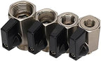 Hose Connector Adapter Garden Irrigation Regulates And Controls Air, Oil And Water 1/8" 1/4" 3/8" 1/2" BSP Male To Female Brass Ball Valve (Color : Gold) - Image 5