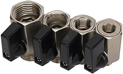 Hose Connector Adapter Garden Irrigation Regulates And Controls Air, Oil And Water 1/8" 1/4" 3/8" 1/2" BSP Male To Female Brass Ball Valve (Color : Gold) - Image 5