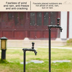 Free Standing Hose Holder, Garden Fountain, All-Copper Cylinder and Faucet, Suitable for Irrigation and car Washing，One Color 100cm/39.4in - Image 5