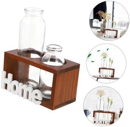 Healeved Glass Flower Vase Hydroponic Planter Vintage Two-Hole Glass Decorative Bottle for Home and Desktop Gardening Decor - Image 5