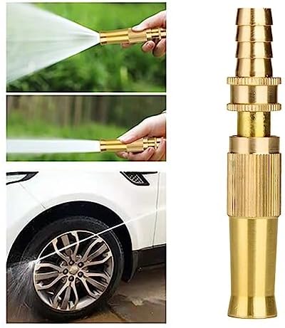 1pcs Garden Irrigation Spray Gun Adjustable Brass Sprinkler Garden Hose Nozzle Car Wash Lawn Watering Water Gun Gardening Tools(02) - Image 2