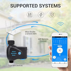 Eujgoov Smart Sprinkler Timer WiFi Garden Hose Outdoor Water Controller Automated Lawn Watering System Rain Delay Meter (NPT) - Image 4