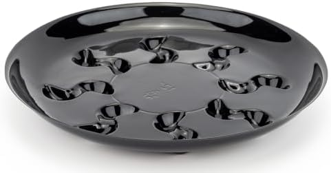 14 inch Black Flower Pot Saucers, 4 Pack - Image 3