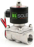 U.S. Solid 3/4" Stainless Steel Electric Solenoid Valve 24V AC N.C. Air Water Oil VITON by USSolid