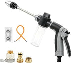 High Pressure Hose Nozzle, Pressure Washer Gun with 360° Rotating Head, 4 Adjustable Spray Modes Power Washer Nozzle for 3/4" Garden Hose, Suitable for Car Yard Patio Pets Washing (A) by Unknown