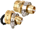 Quick Connect Hose Fittings,Garden Water Pipe Repair Kit, 5-Point Metal Joint Fittings, 2 Piece Set for Watering Hose by Unknown
