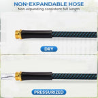 Non-Expandable Garden Hose – Ultra Lightweight & Leak-Proof Kink-Free Water Hose with 10-Function Spray Nozzle – Wear-Resistant Hybrid Hose for Yard, Lawn, Car Wash & Outdoor Use – 100 ft - Image 6