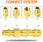 GASHER 26PCS Brass Pipe Fitting Kit, Hex Bushing, Reducer Adapter, Hex Nipple, 90 Degree Barstock Street Elbow - Image 6