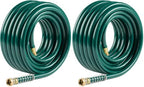 Gilmour 5/8" x 100' Heavy Duty Flexogen Water Hose, Flexible Garden Hose for Vegetable Gardens, Flower Beds, and Lawn Sprinklers, Green, 100 Feet (Pack of 2) by Gilmour