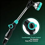 18" Garden Watering Wand - 8 Spray Patterns, 180° Adjustable - Image 3