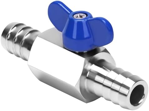 DERNORD 5/8" Hose Barb Ball Valve SS304 Mini Shut Off Ball Valve for Water Gas Fuel Drip Irrigation and Aquariums (Pack of 2) - Image 4