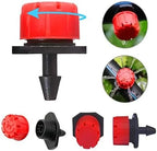 Irrigation System forgarden 4/7mm Garden Irrigation Nozzle Adjustable Dripper Sprinkler Emitter Micro Drip Greenhouse Watering Spray Garden Sprinkler(Green-300PCS) - Image 4
