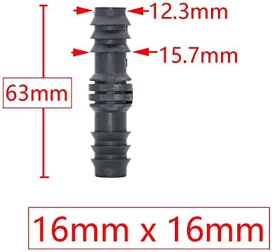 Hose Fittings 16mm 20mm 25mm Garden Irrigation Pipe Barb Connector Tee Elbow End Plug PE Pipe Coupler Micro Drip Irrigation Adapter For Garden (Color : Blue) - Image 7